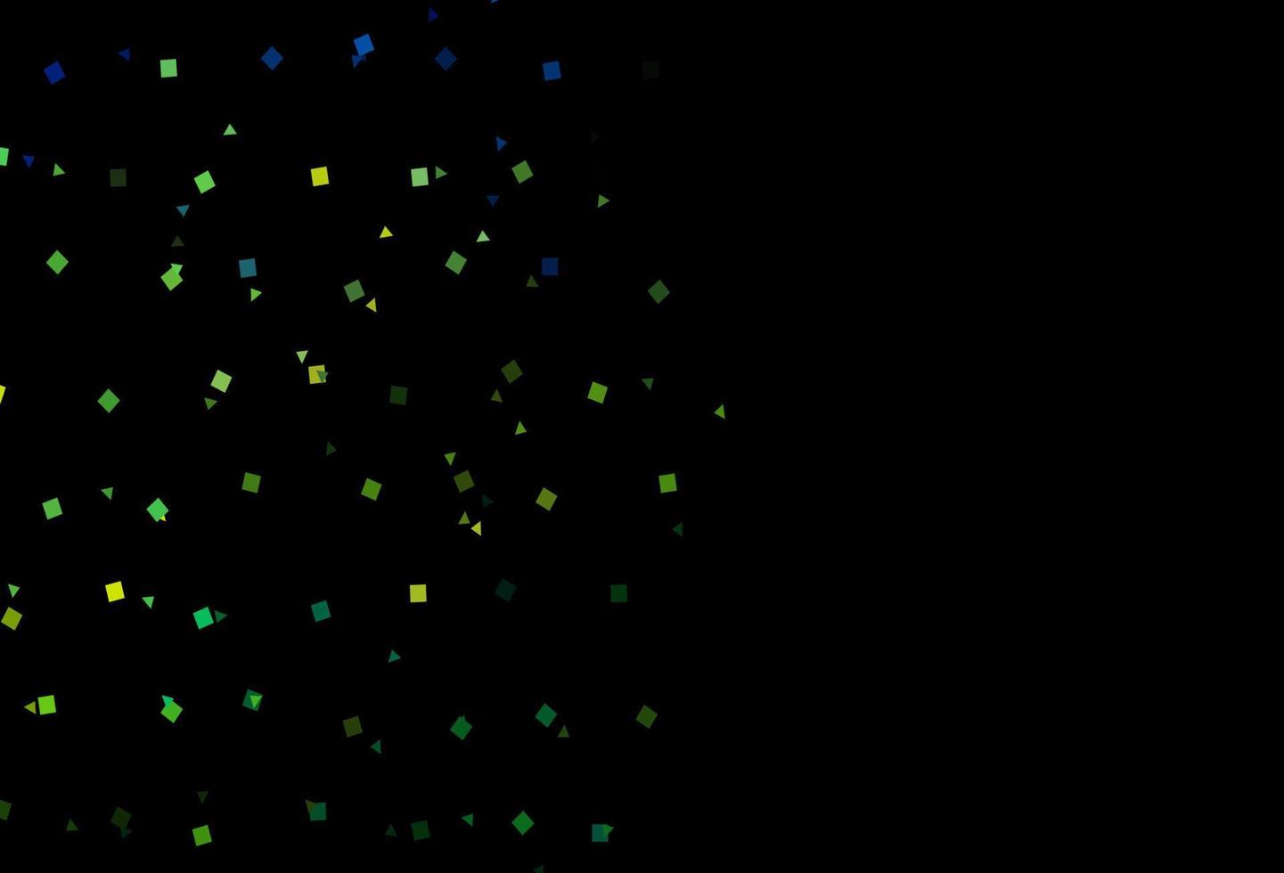 Dark Blue, Yellow vector template with crystals, circles, squares.