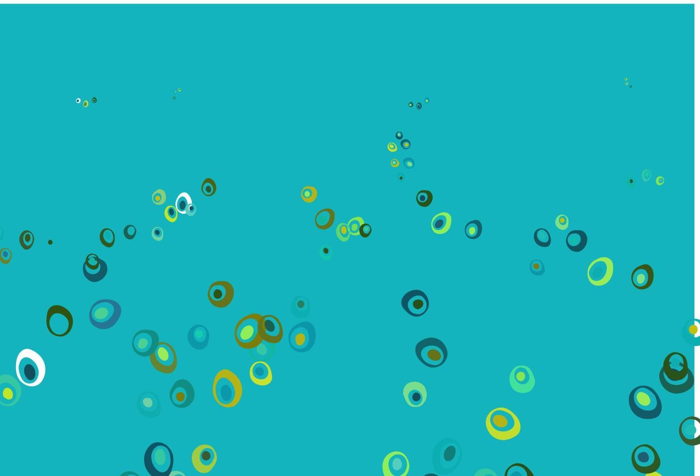 Light Blue, Yellow vector background with bubbles.