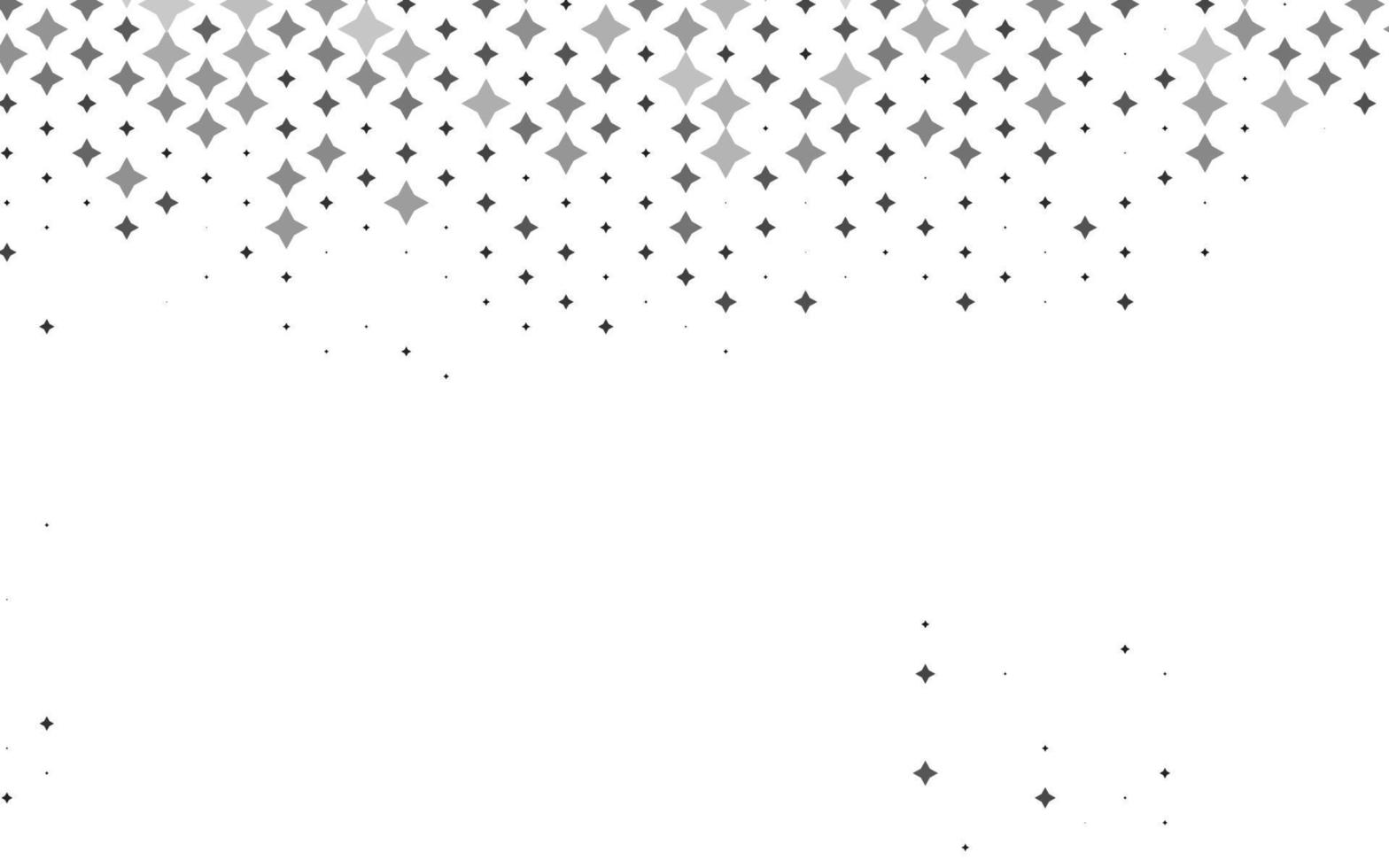 Light Silver, Gray vector pattern with christmas stars.