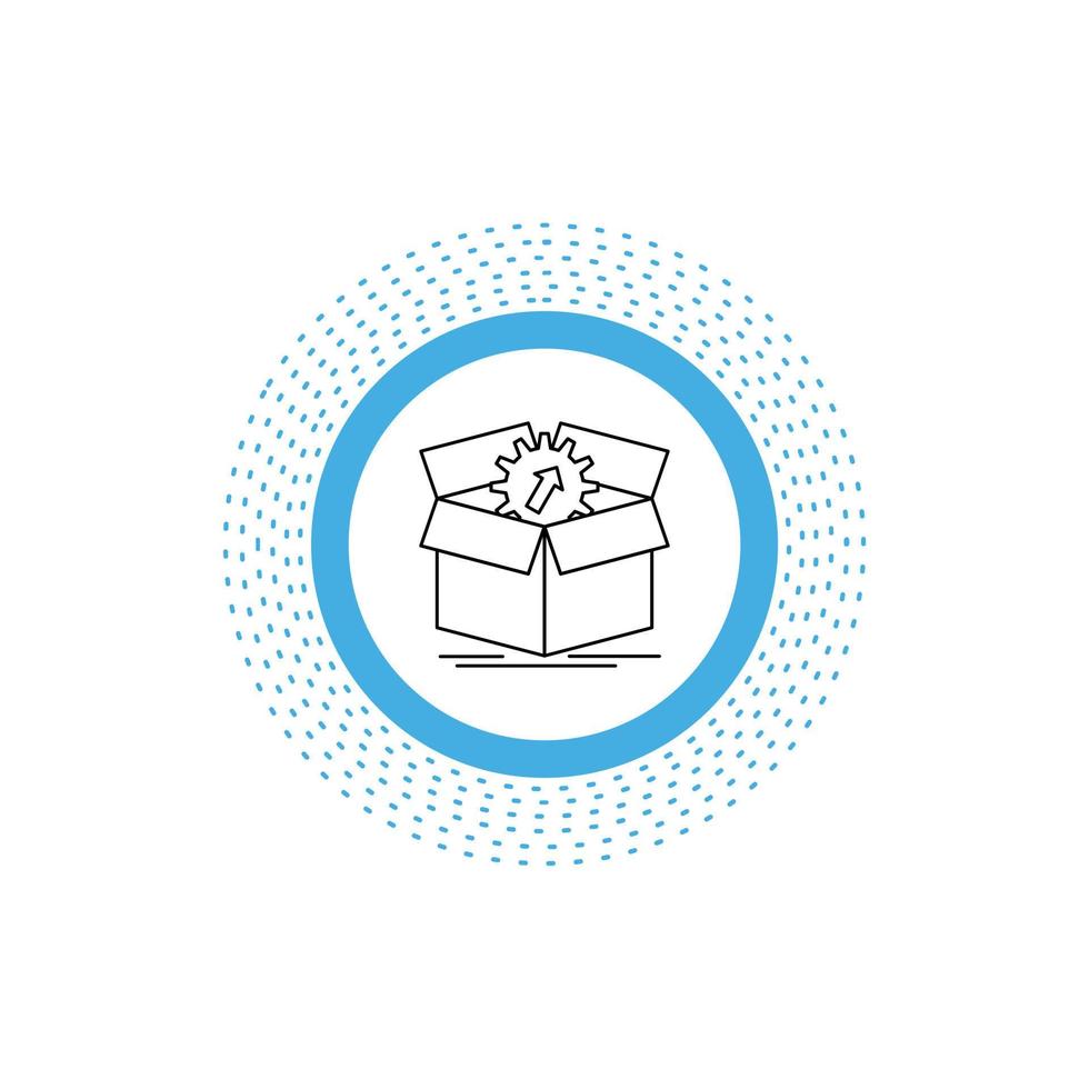 upload. performance. productivity. progress. work Line Icon. Vector isolated illustration
