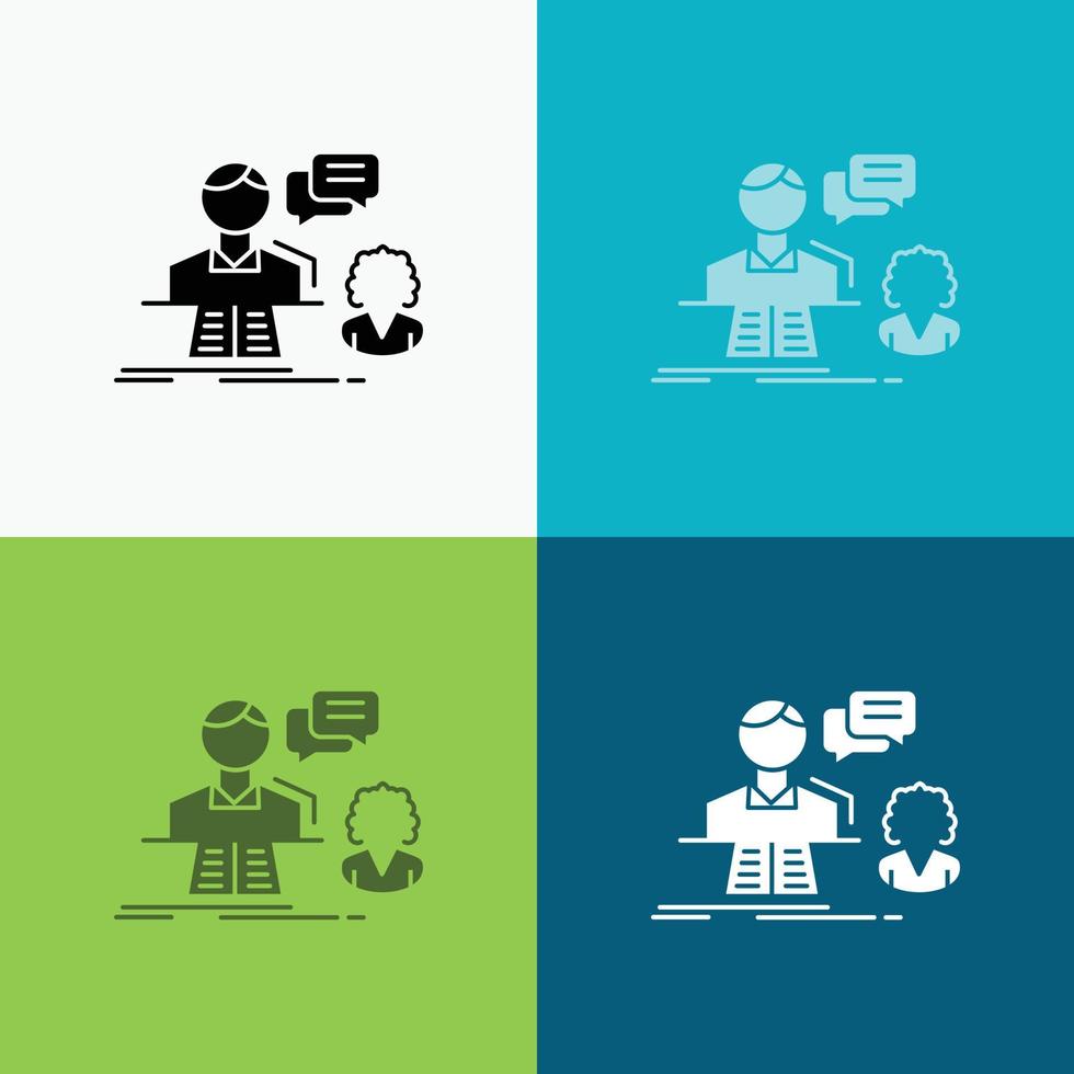 consultation. chat. answer. contact. support Icon Over Various Background. glyph style design. designed for web and app. Eps 10 vector illustration