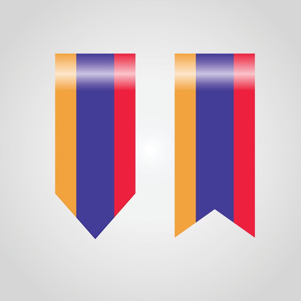 Armenia Abstract Haning Flag vector