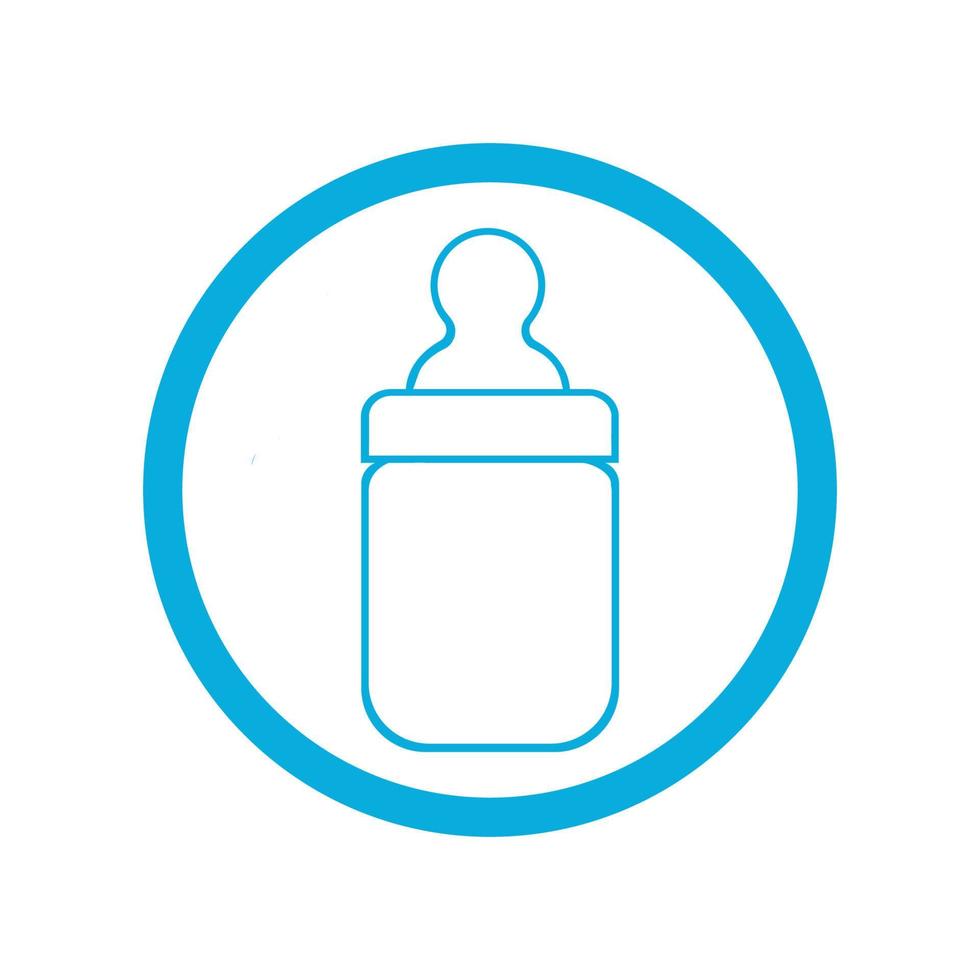 baby bottle icon vector