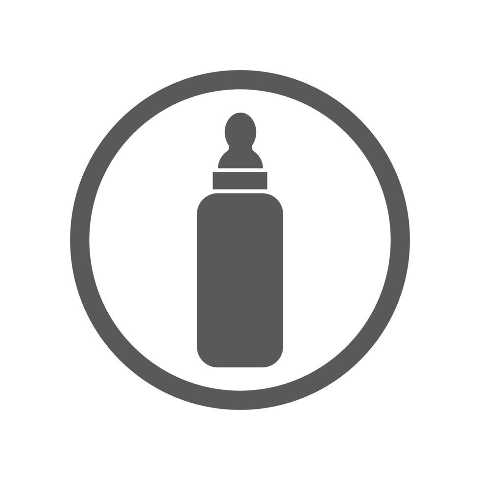 baby bottle icon vector