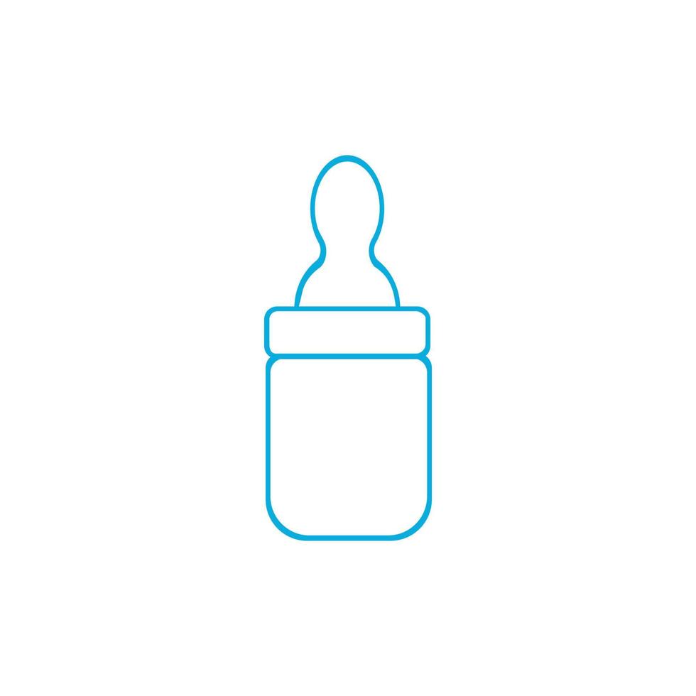 baby bottle icon vector