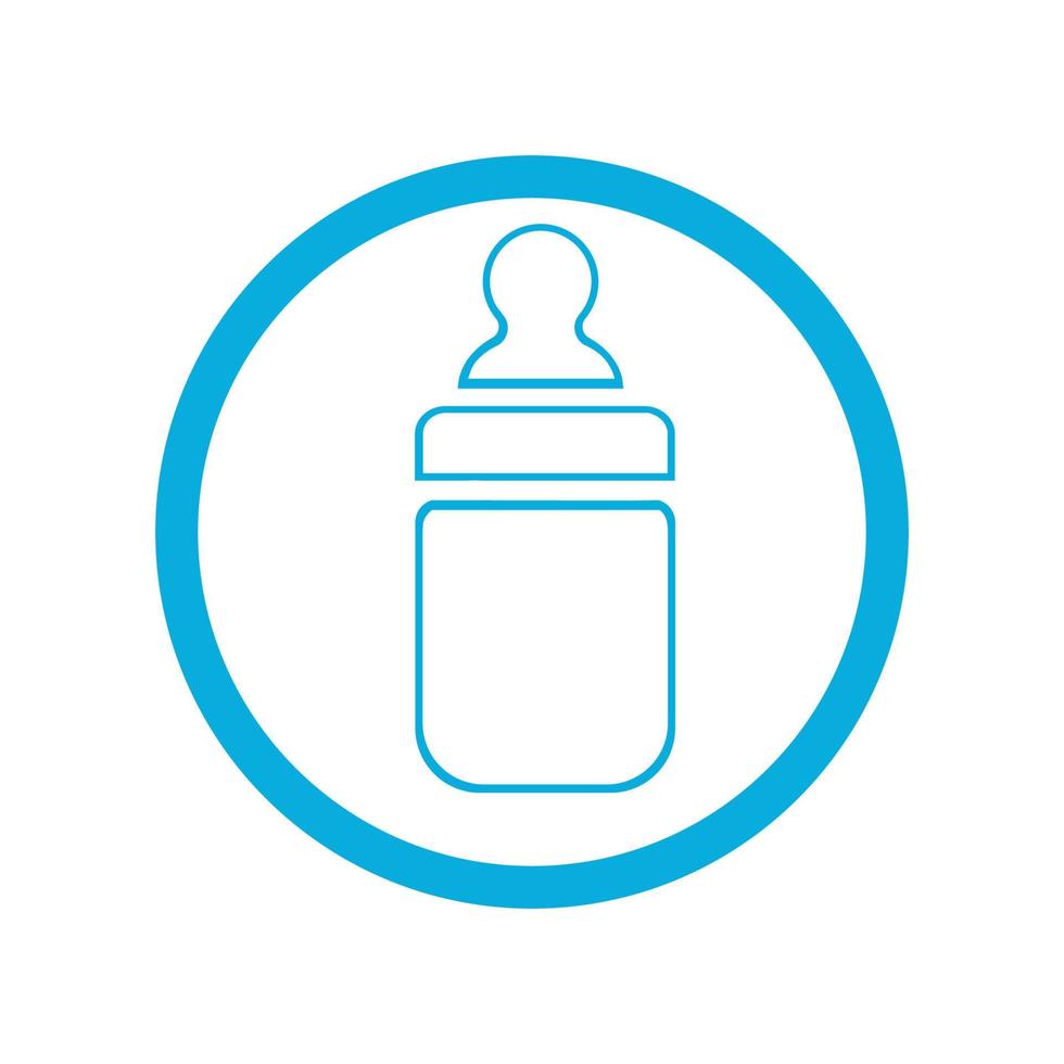 baby bottle icon vector