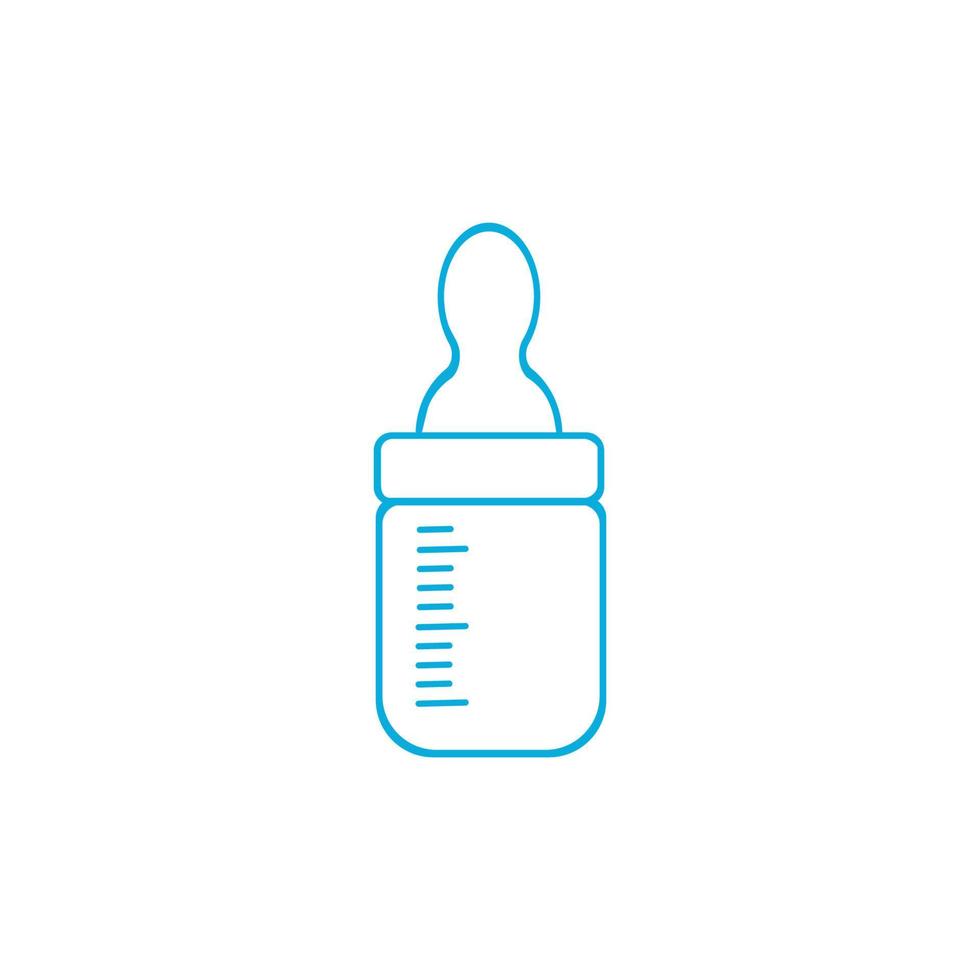 baby bottle icon vector