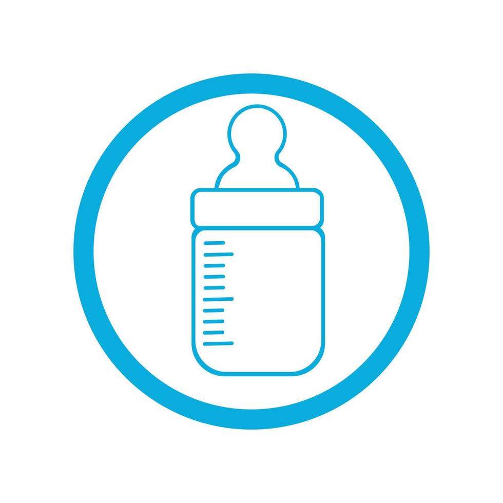 baby bottle icon vector