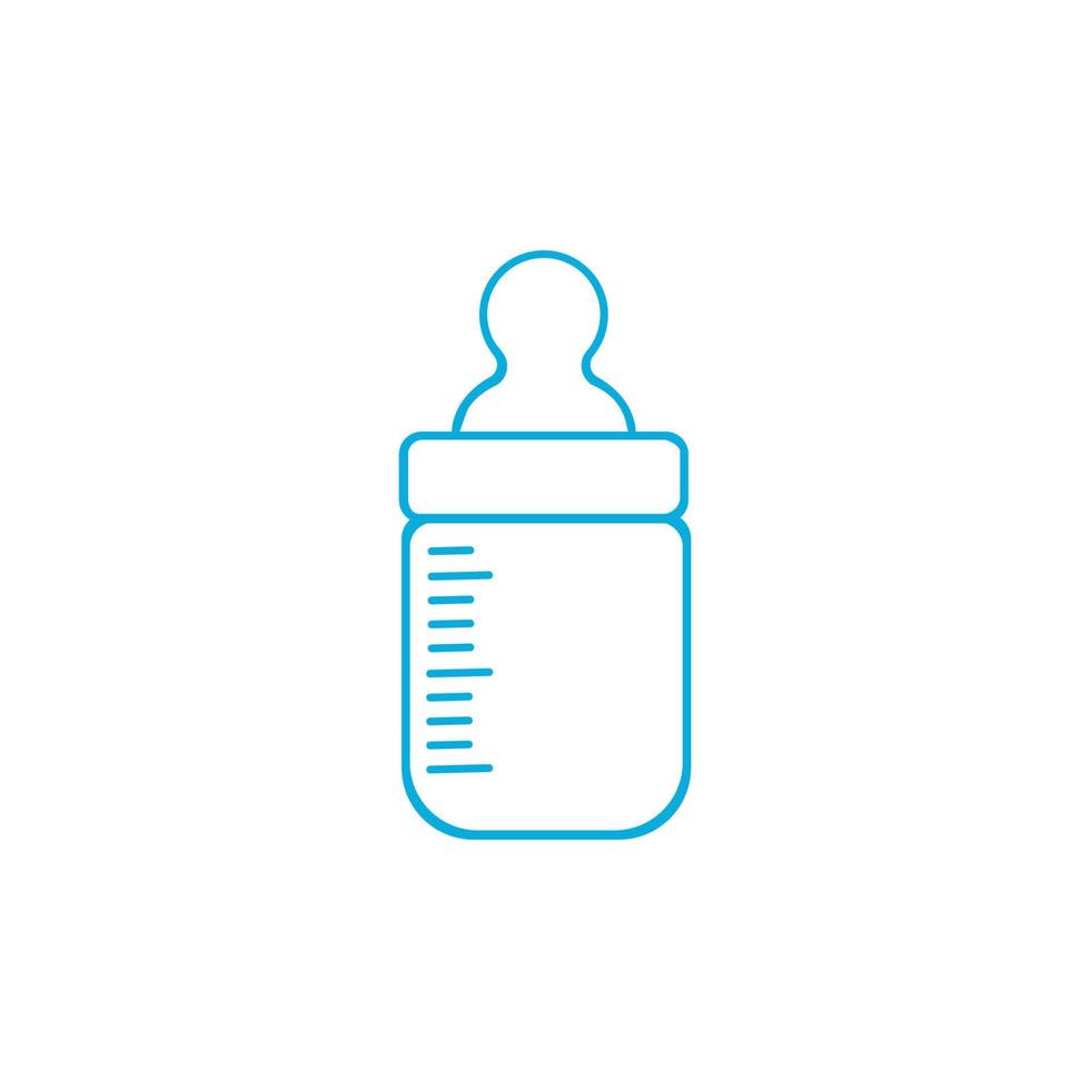 baby bottle icon vector