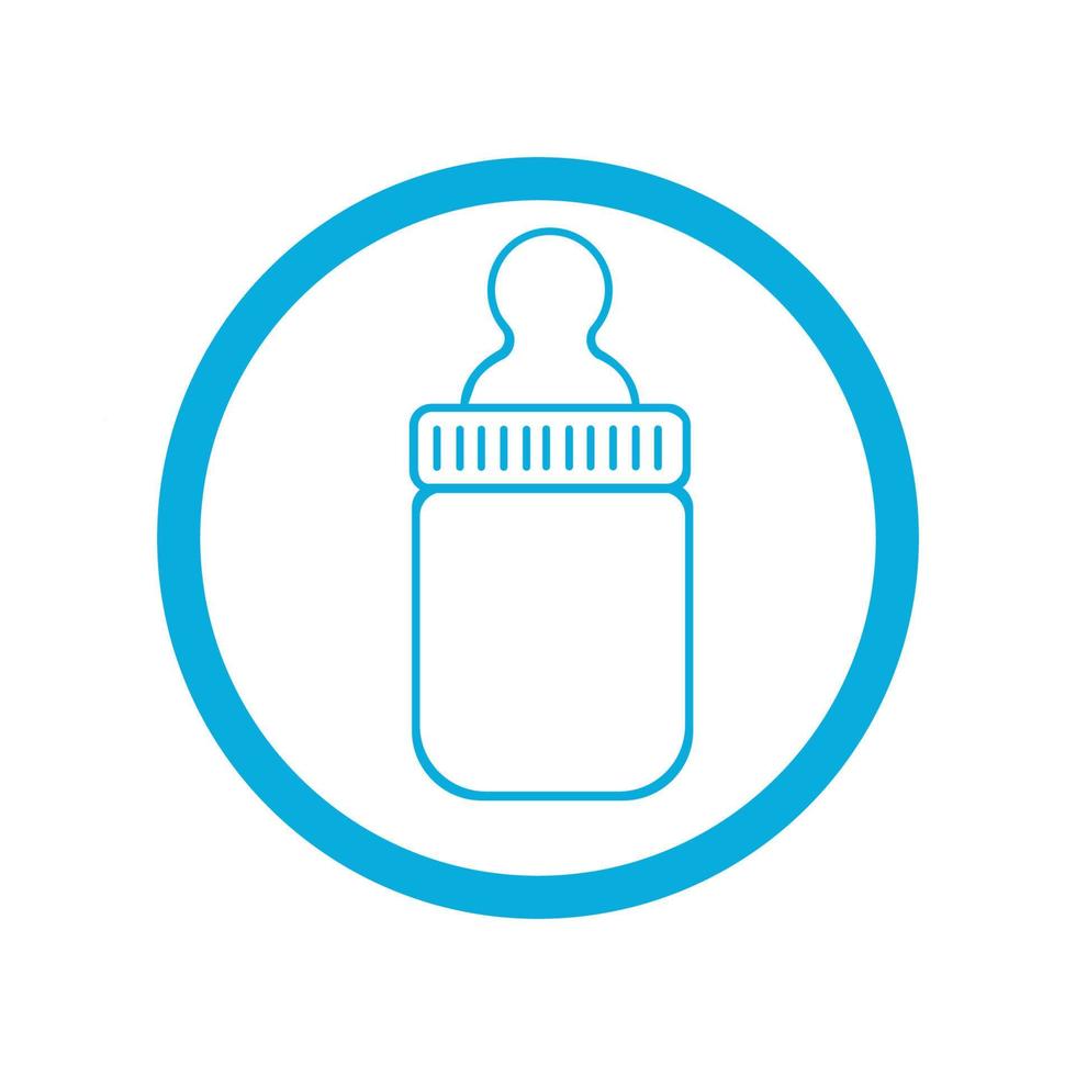 baby bottle icon vector