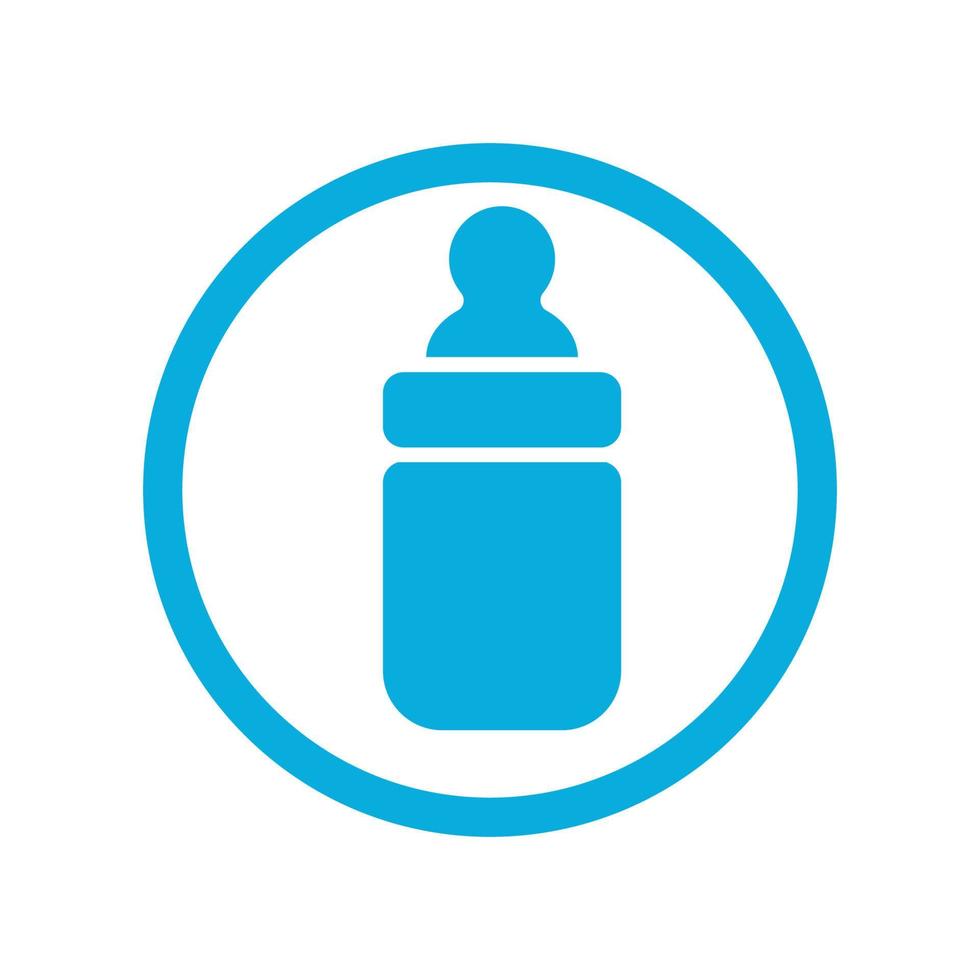 baby bottle icon vector