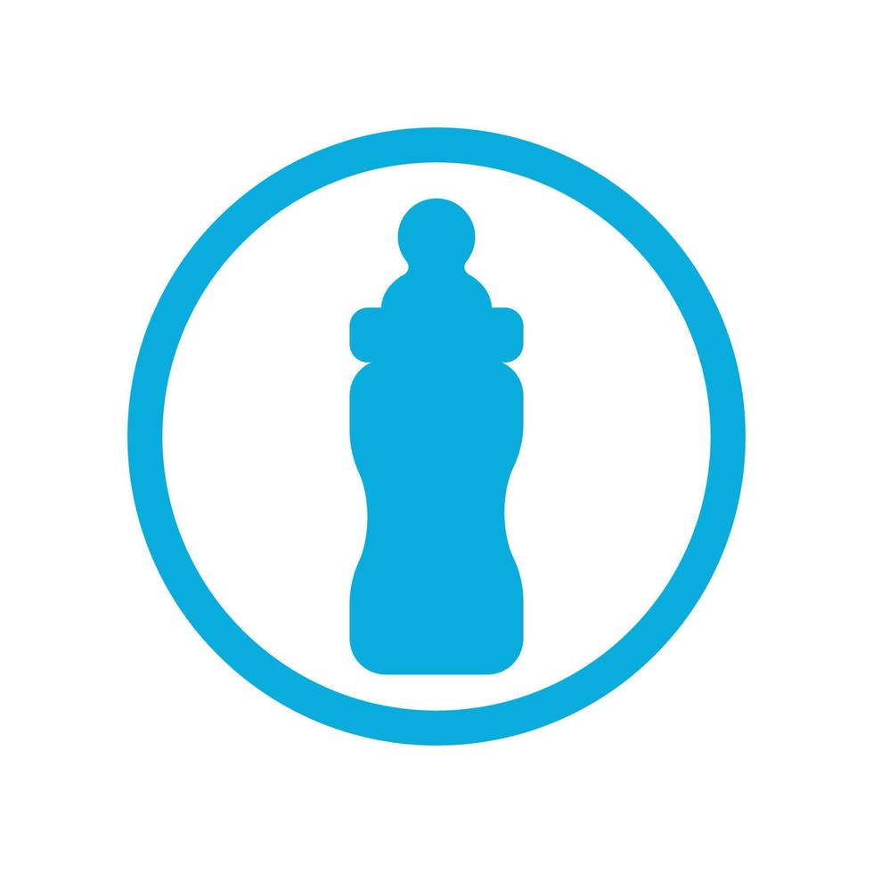 baby bottle icon vector