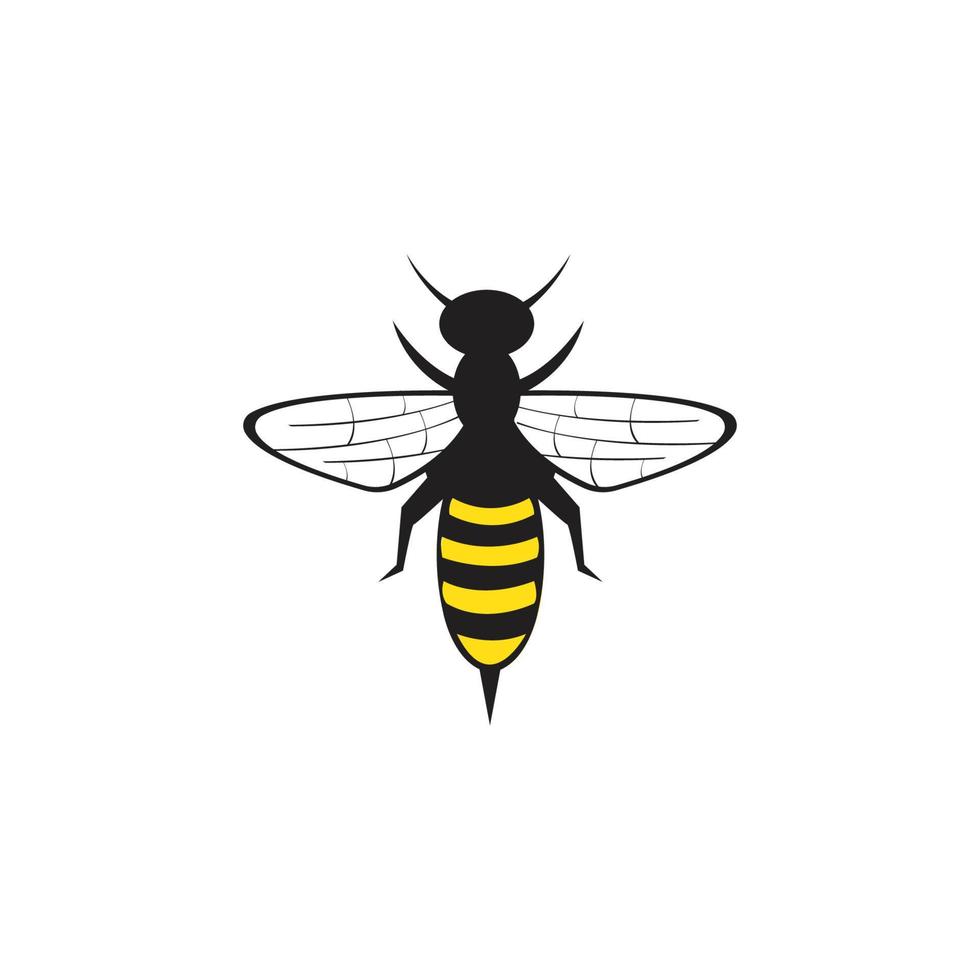 abeja logo vector icono ilustración