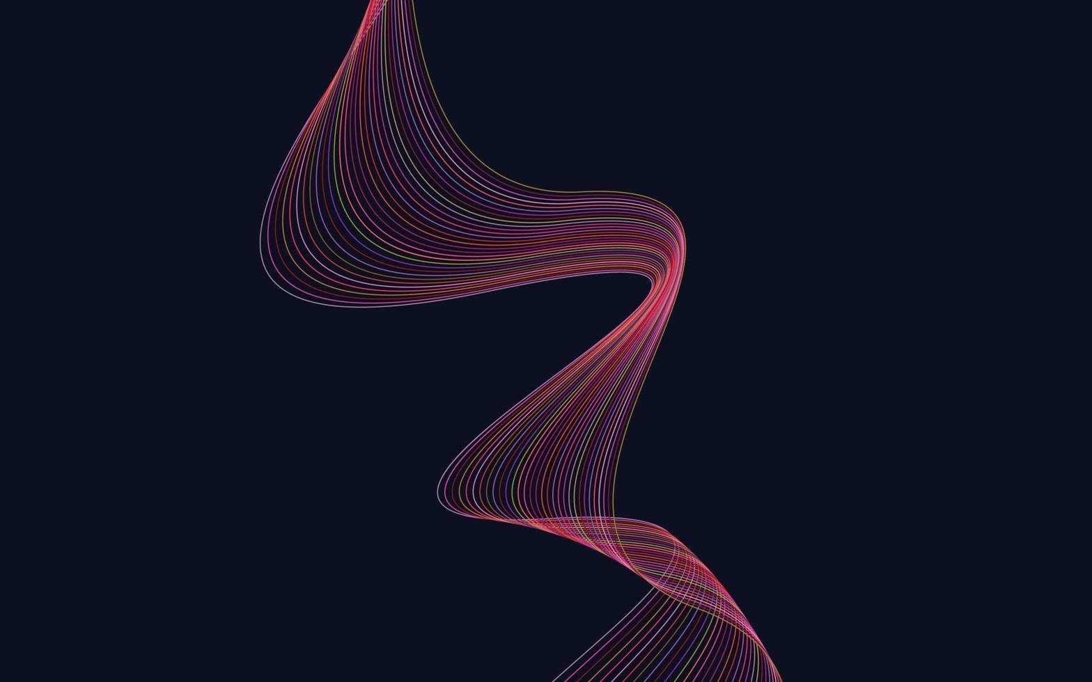 Abstract Red wavy Lines background vector