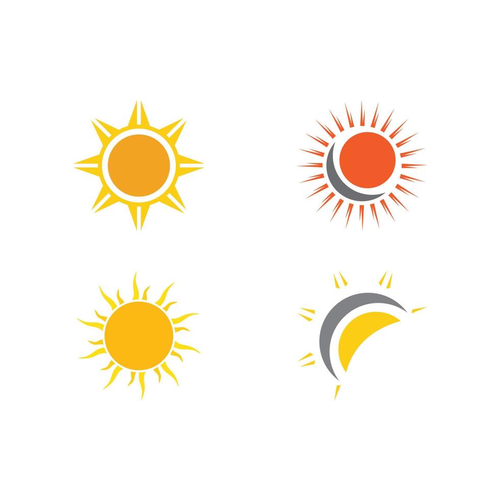 Creative sun concept logo illustration vector