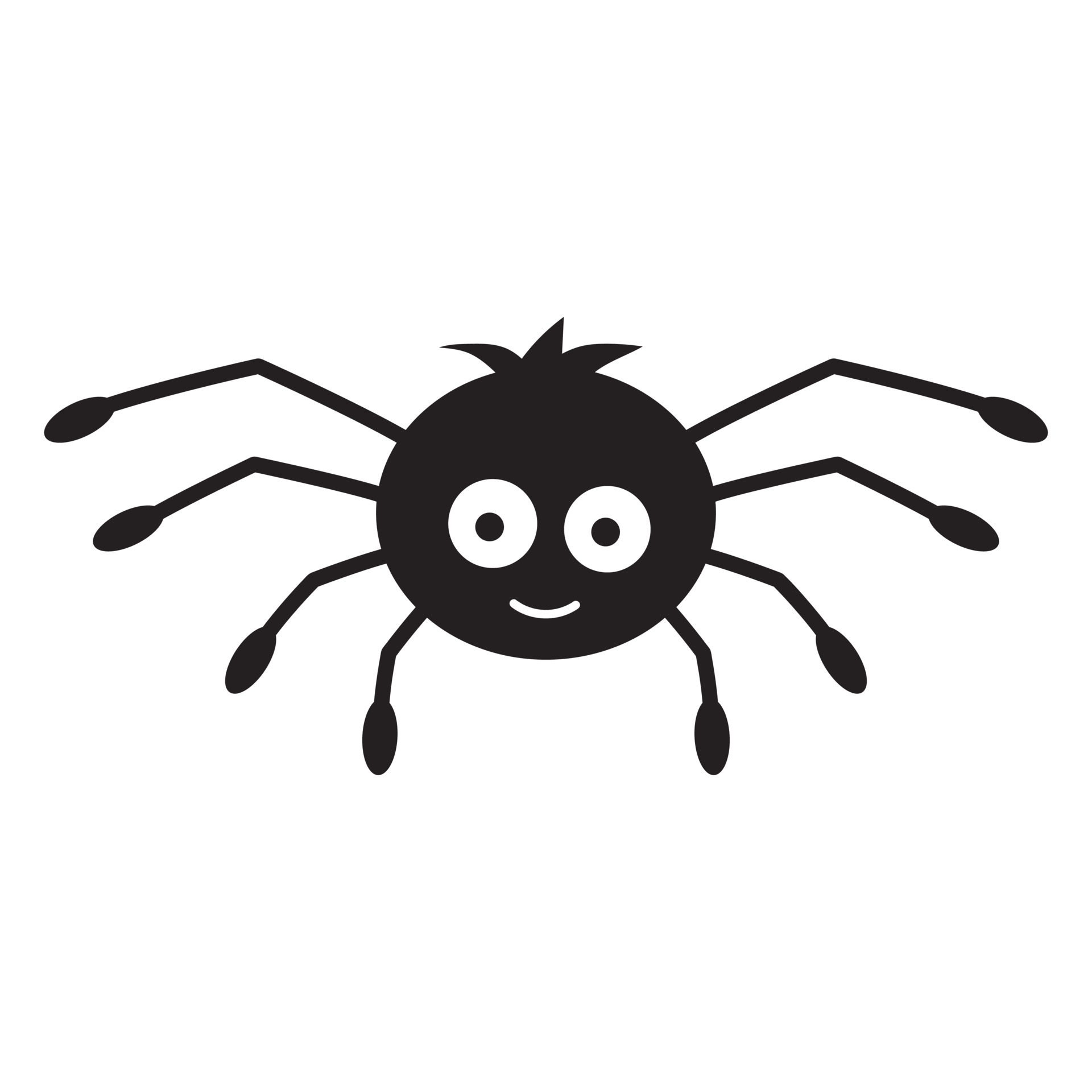 Cute little smiling spider. Cartoon Halloween character. 12939224 Vector Art at Vecteezy Cute little smiling spider. Cartoon Halloween character. 12939224 Vector Art at Vecteezy
