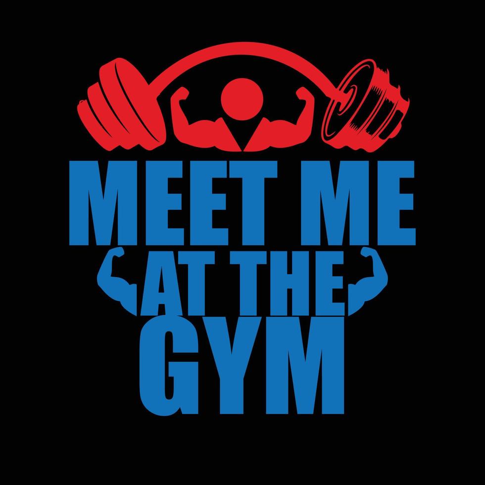 GYM T-shirt design vector