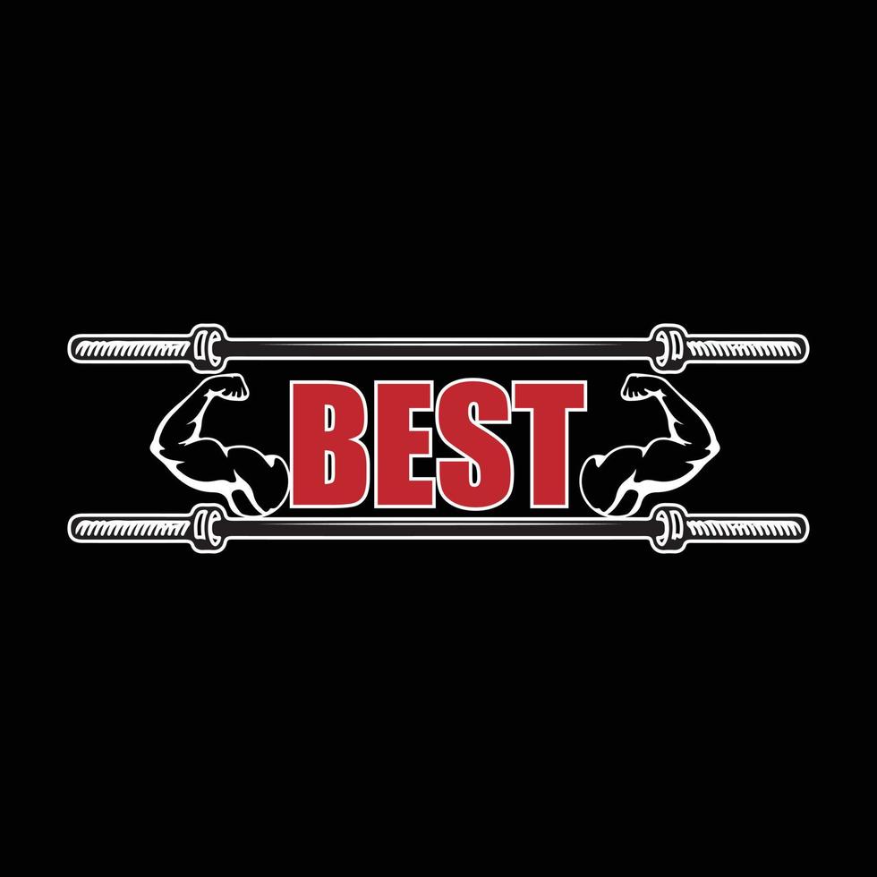 GYM T-shirt design vector