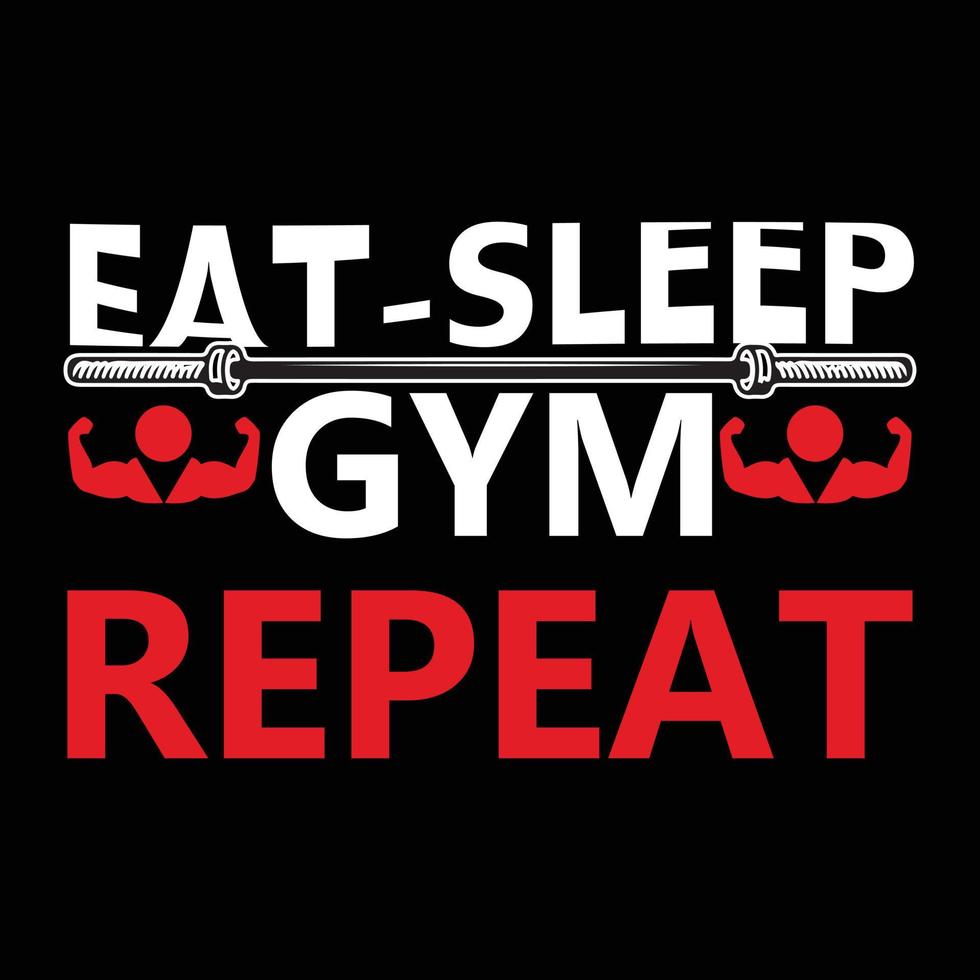 GYM T-shirt design vector