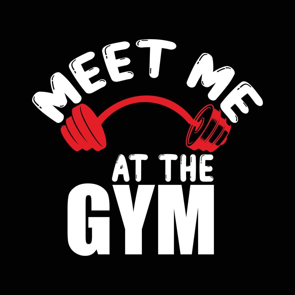 GYM T-shirt design vector