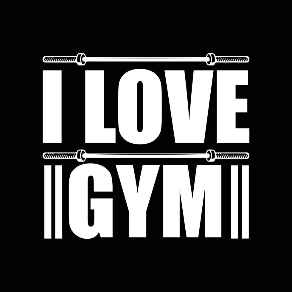 GYM T-shirt design vector