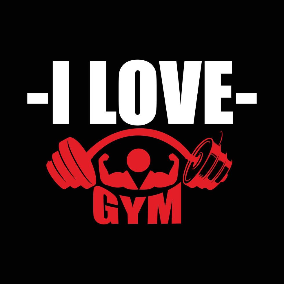 GYM T-shirt design vector
