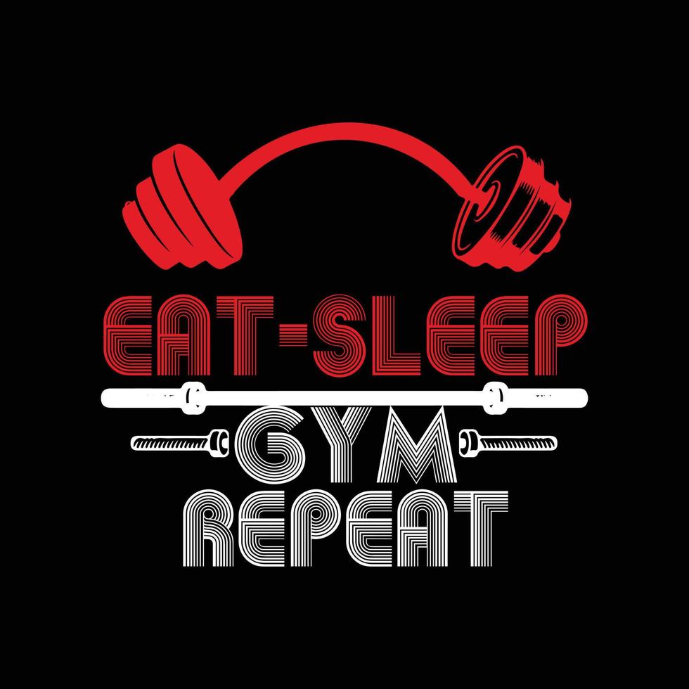 GYM T-shirt design vector