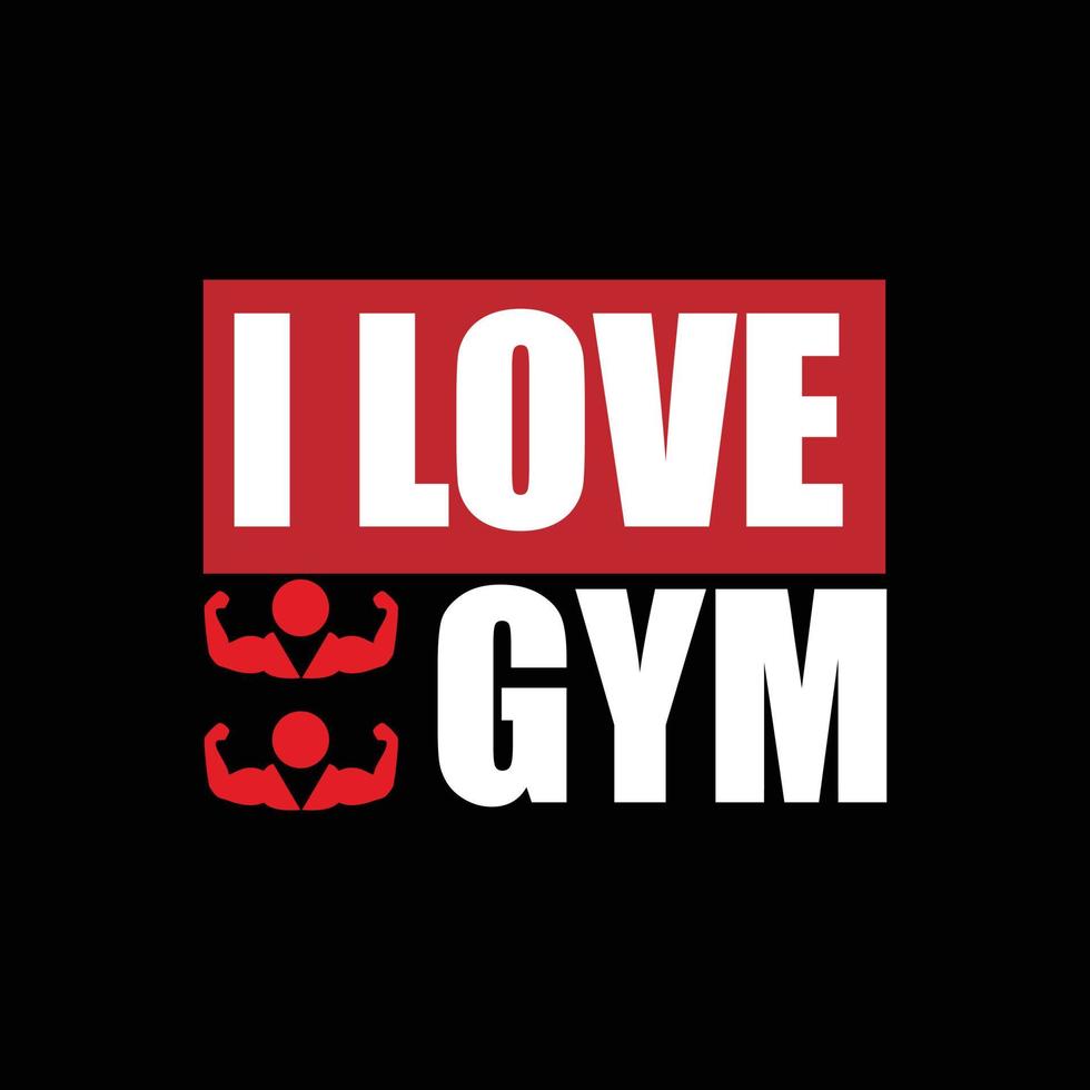 GYM T-shirt design vector