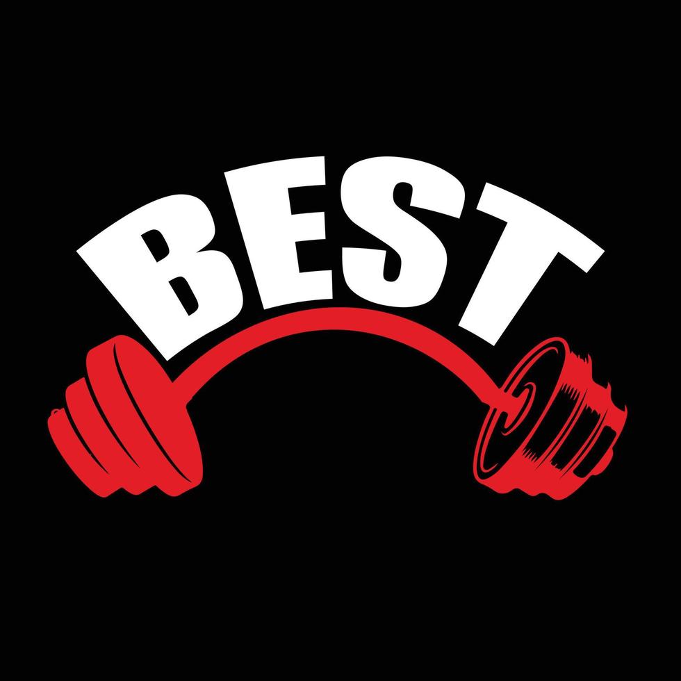 GYM T-shirt design vector