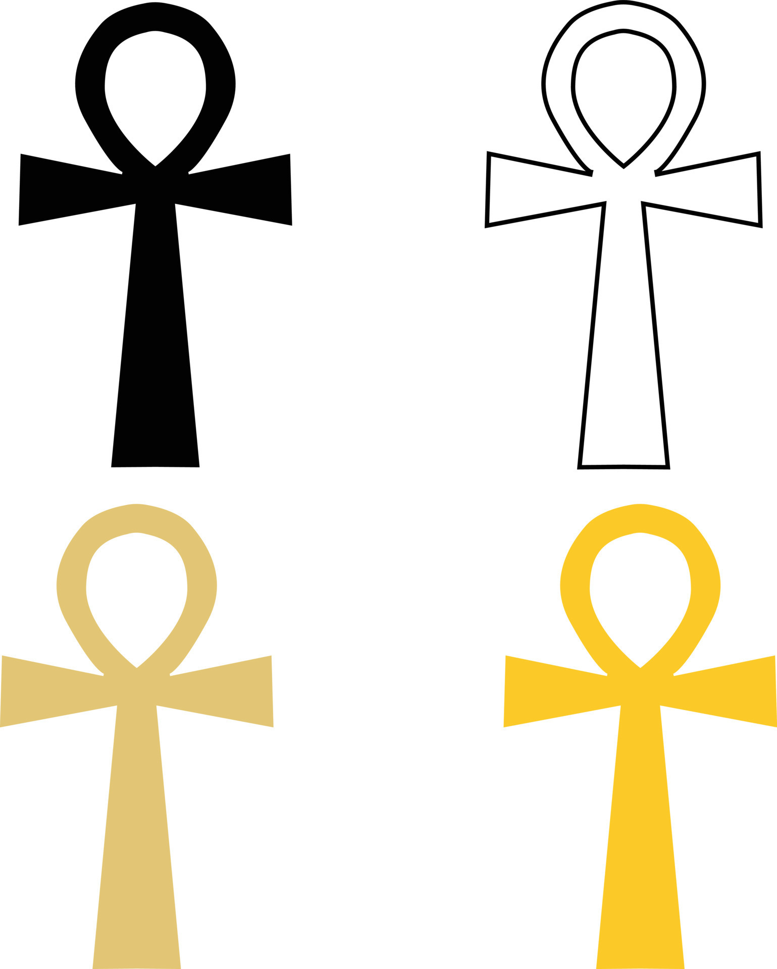 White ankh shop