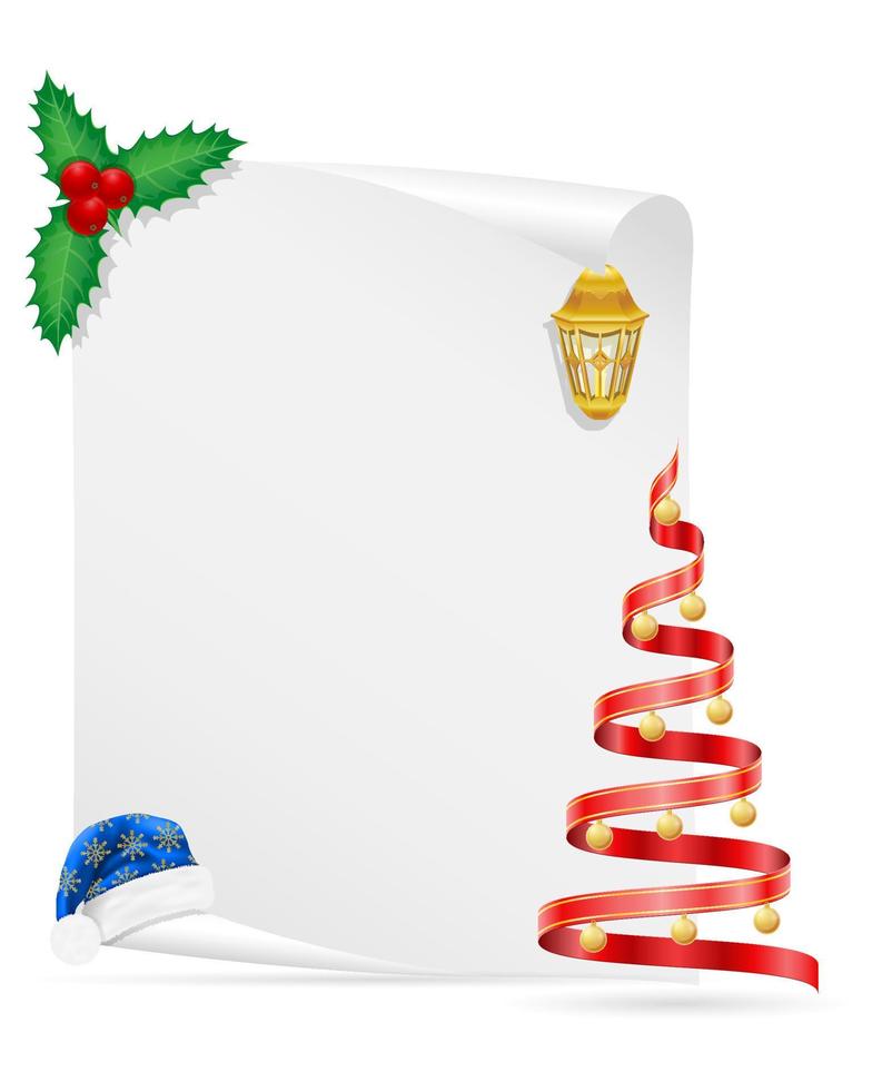 christmas card template banner vector illustration background