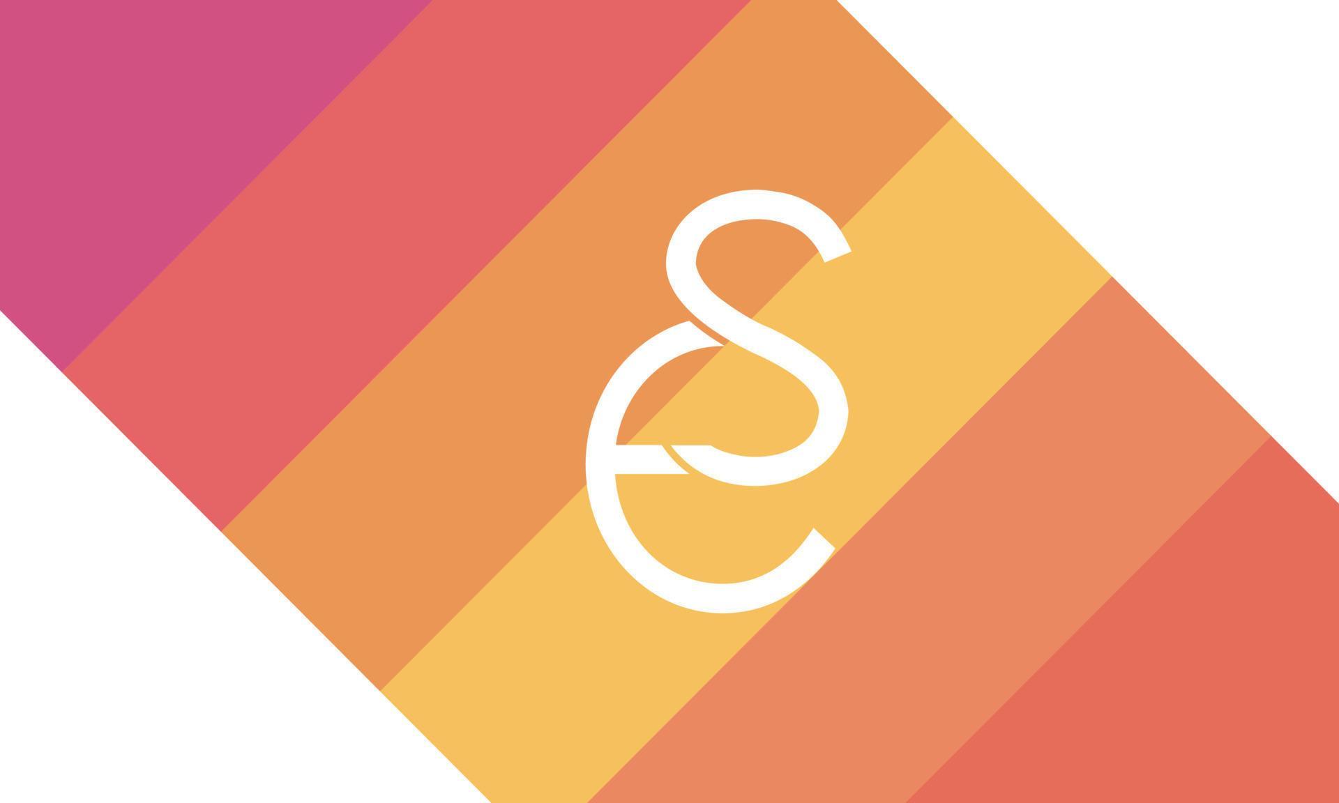 Alphabet letters Initials Monogram logo ES, SE, E and S 12939710 Vector