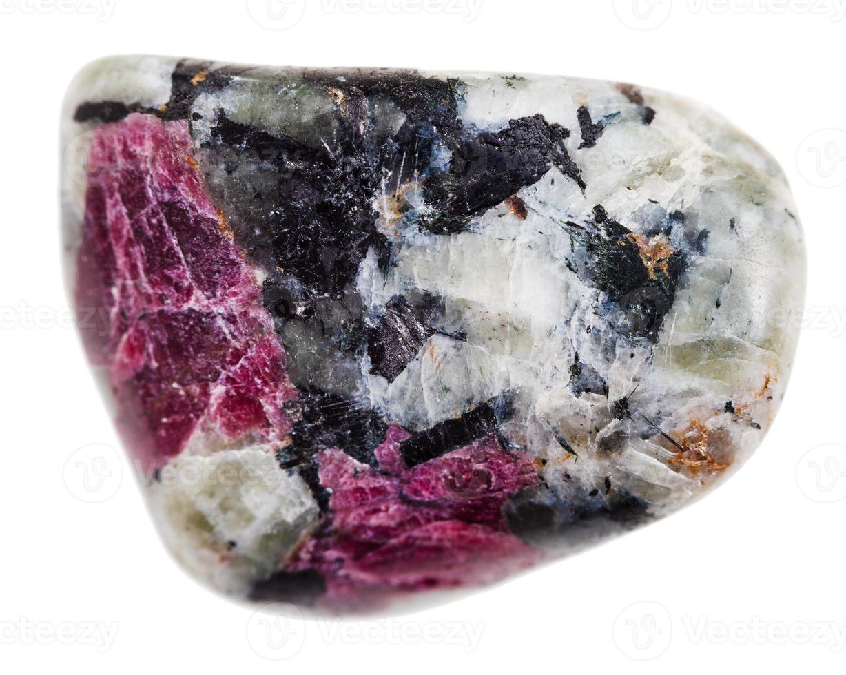 granulite pebble isolated photo