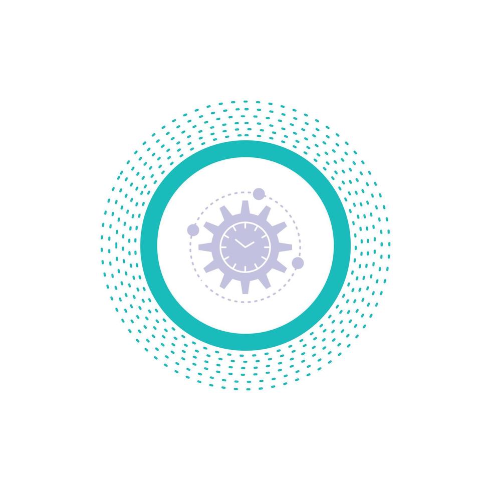 Efficiency. management. processing. productivity. project Glyph Icon. Vector isolated illustration