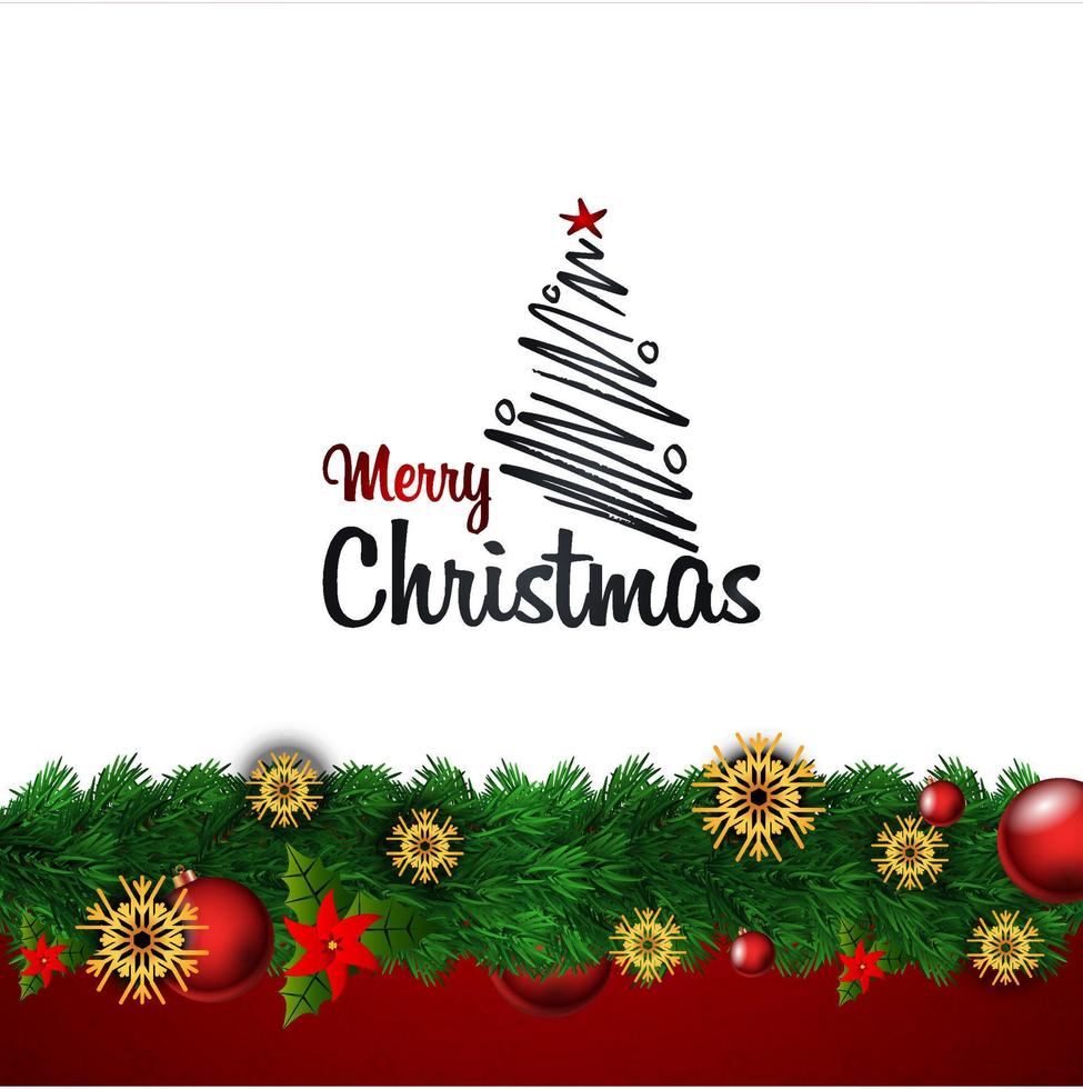 Merry Christmas background vector