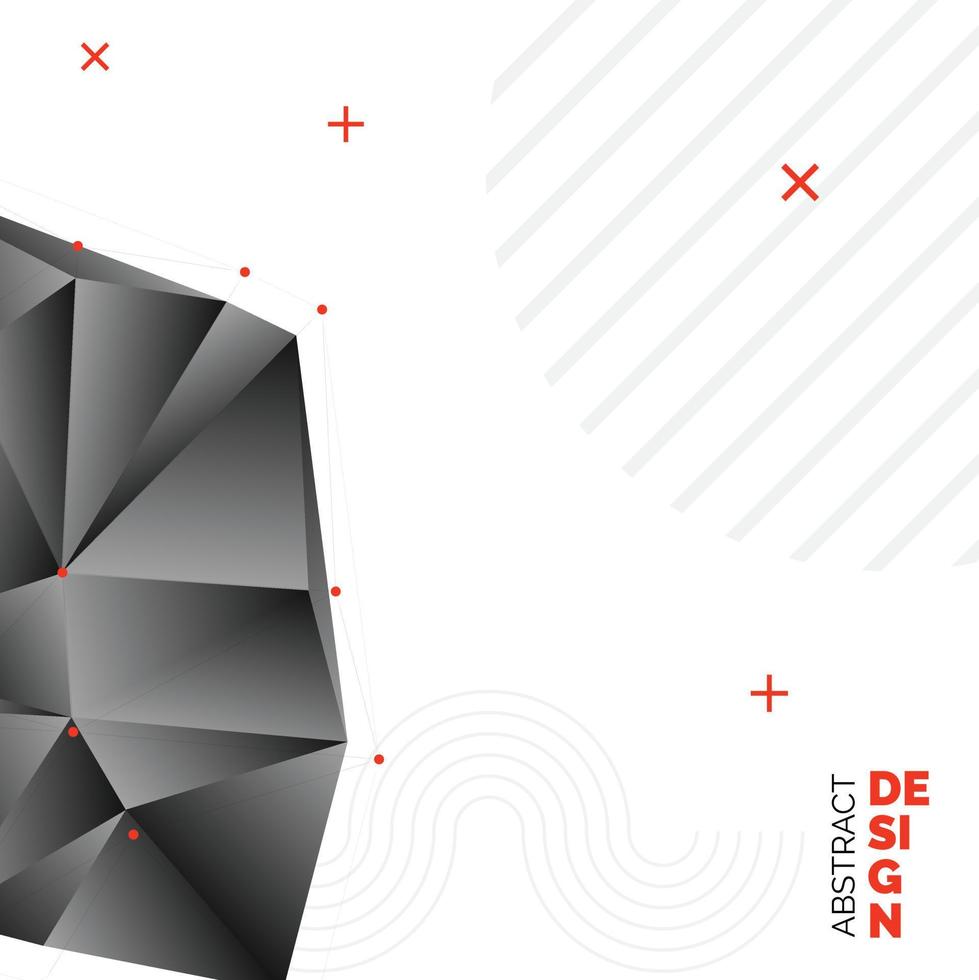 Abstract Triangle Background. 3D Triangles. Modern Wallpaper. Vector illustration