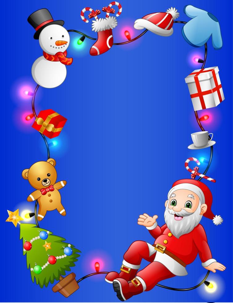 Christmas decoration collection set vector