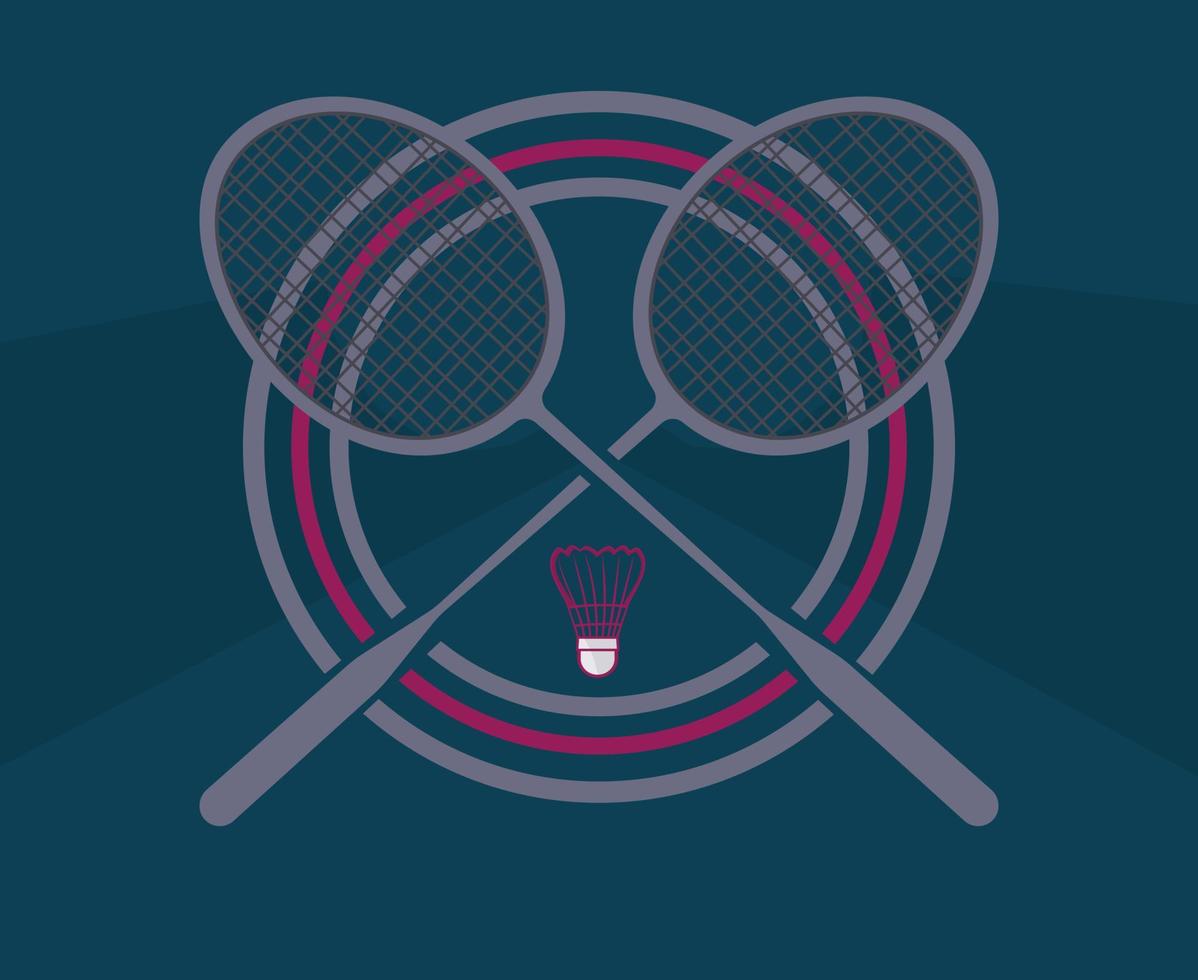 Professional badminton sports team championship logo design. Badminton sport logo template vector. Sport club logo concept. vector