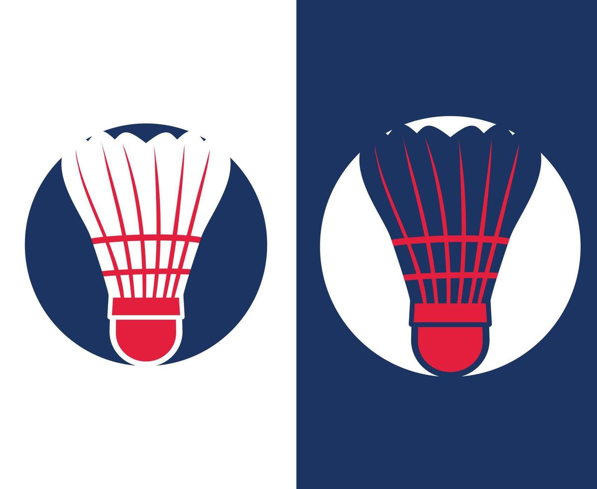 diseño de logotipo de campeonato de equipo de deportes de bádminton profesional. vector de plantilla de logotipo de deporte de bádminton. concepto de logo de club deportivo.