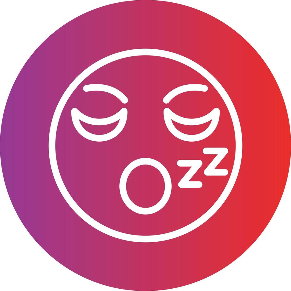 Sleepy Icon Style vector