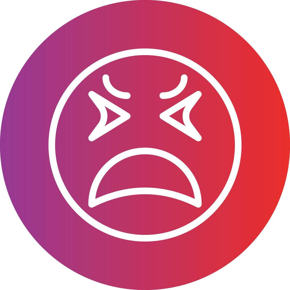 Upset Icon Style vector