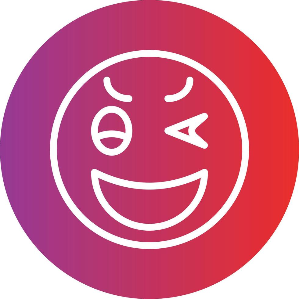 Wink Icon Style 12941780 Vector Art at Vecteezy