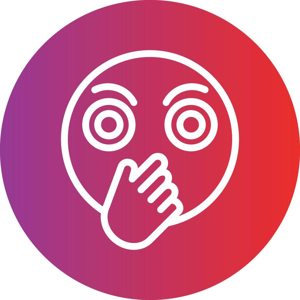 Embarrassed Icon Style vector