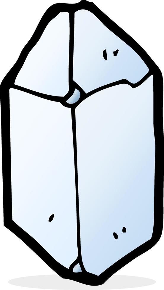 doodle cartoon crystal vector