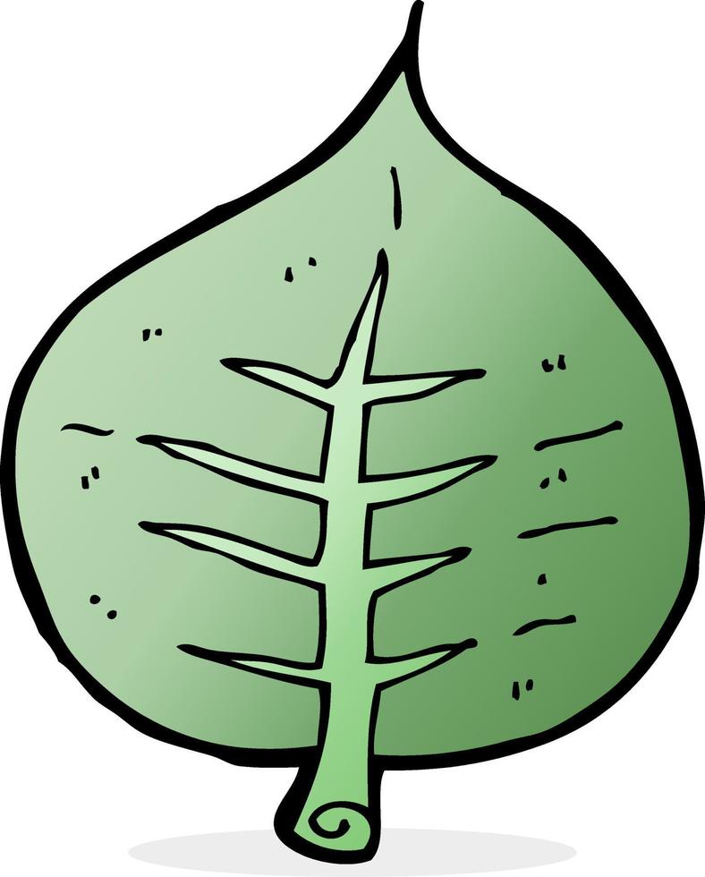 doodle cartoon leaf vector