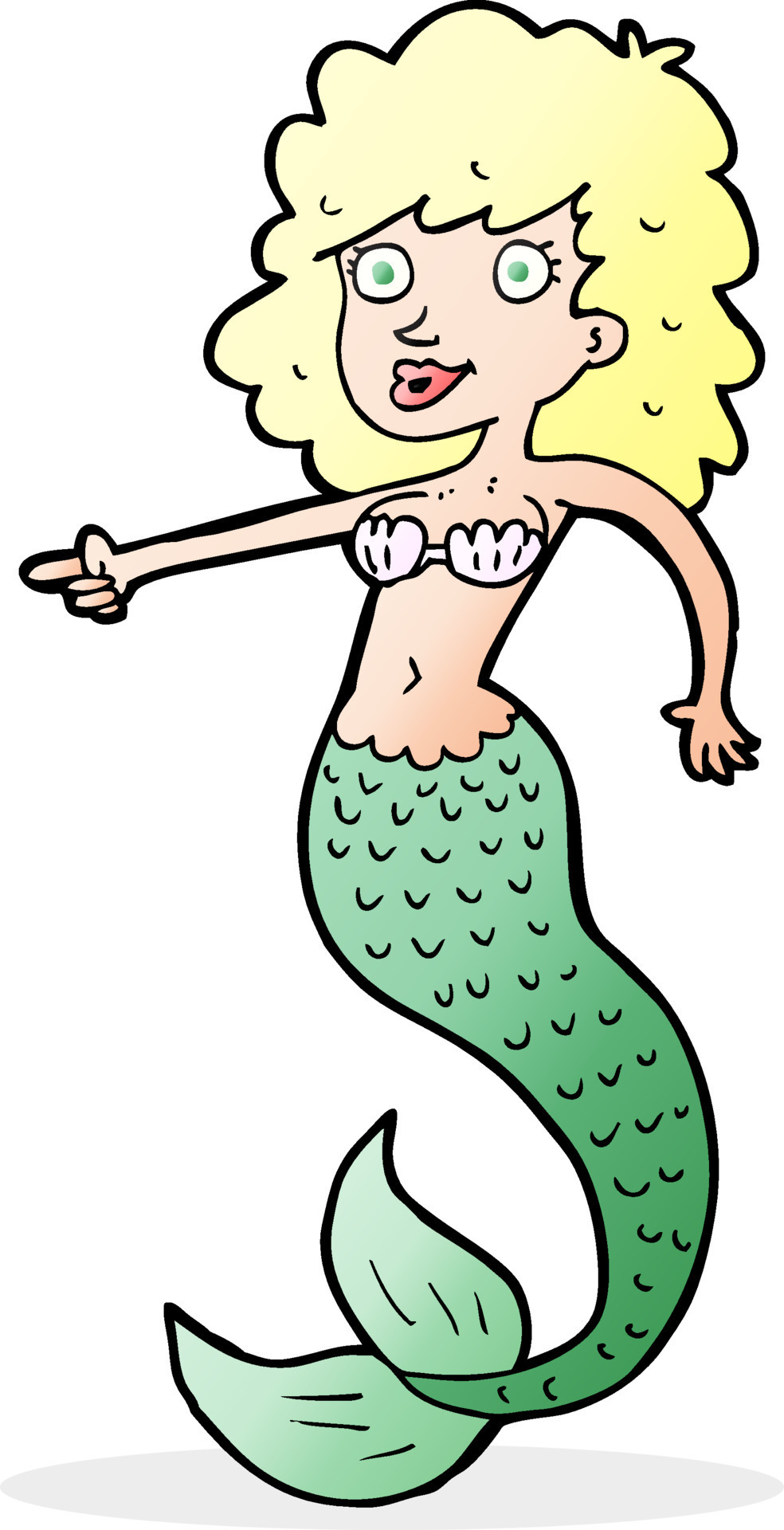 doodle character cartoon mermaid 12942016 Vector Art at Vecteezy