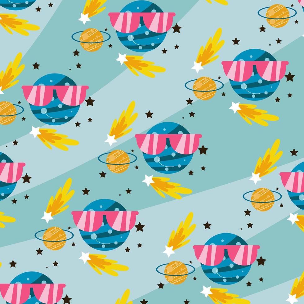 Seamless pattern with globes perfect for wrapping paper vector