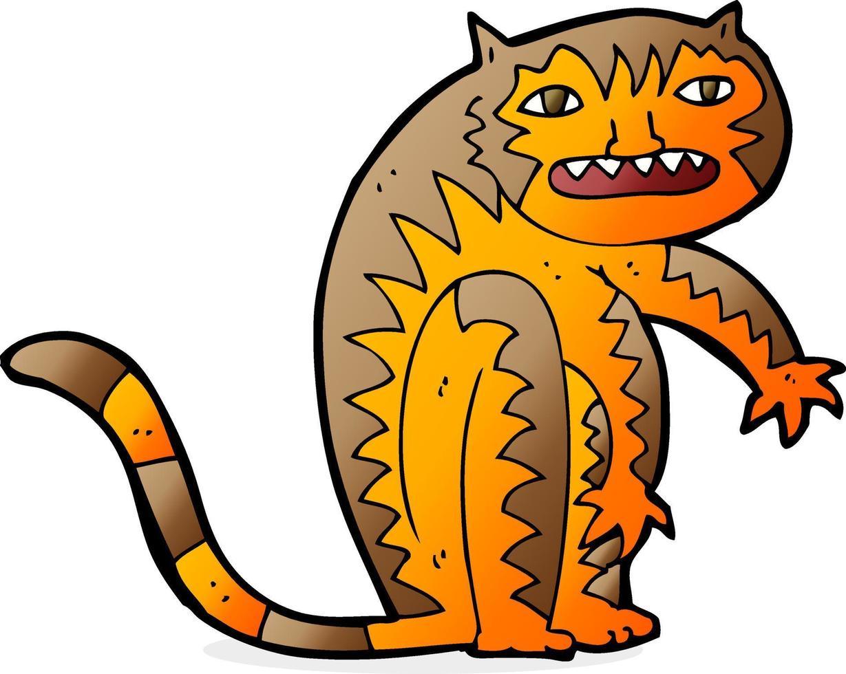 doodle character cartoon tiger vector
