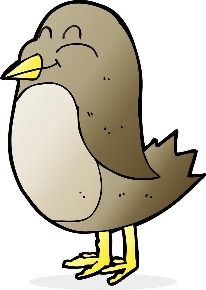 doodle character cartoon bird vector