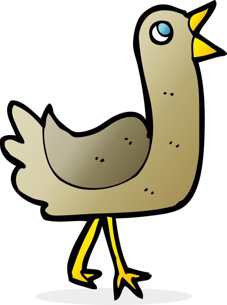 doodle character cartoon bird vector